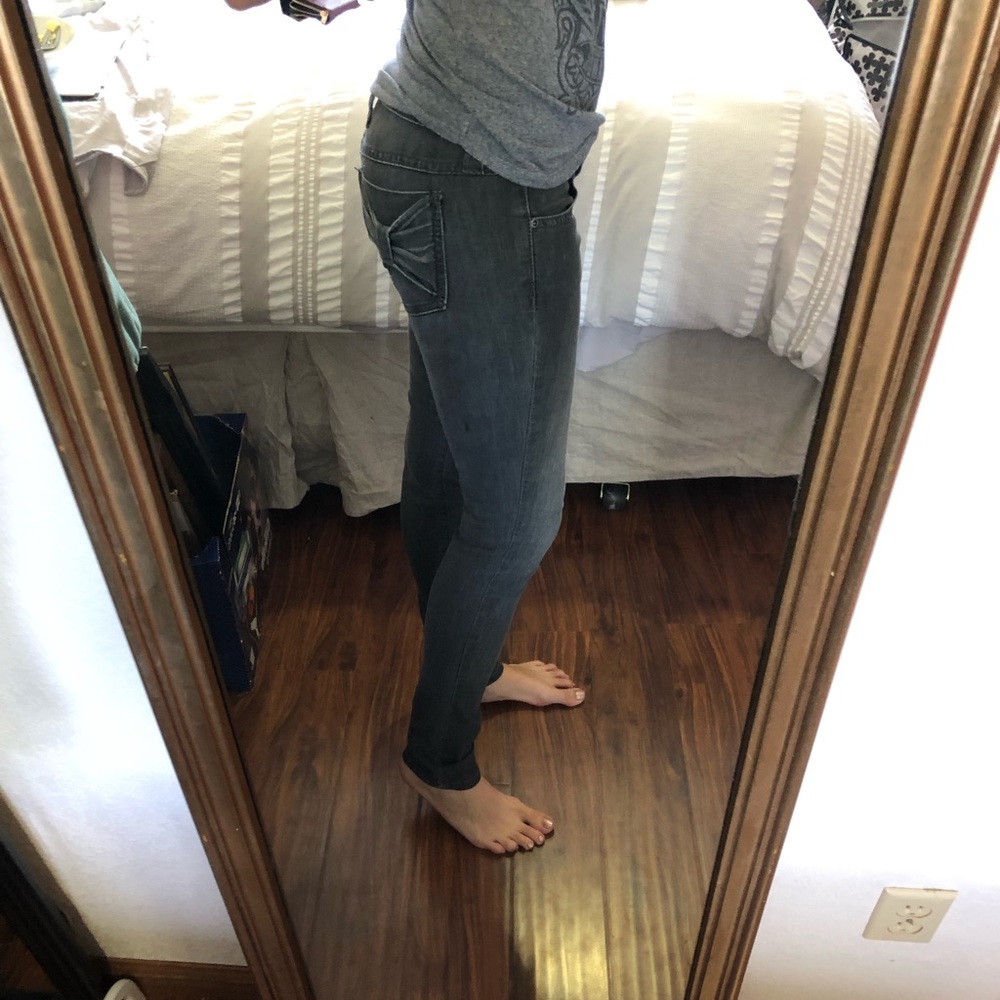 Dark grey size 26 Frankie B skinny jeans